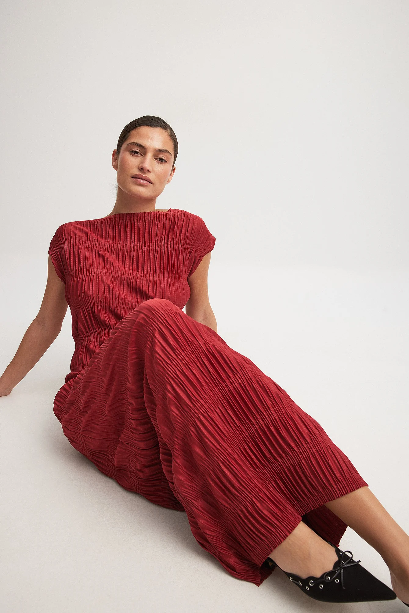 Smock Midi Jersey Dress