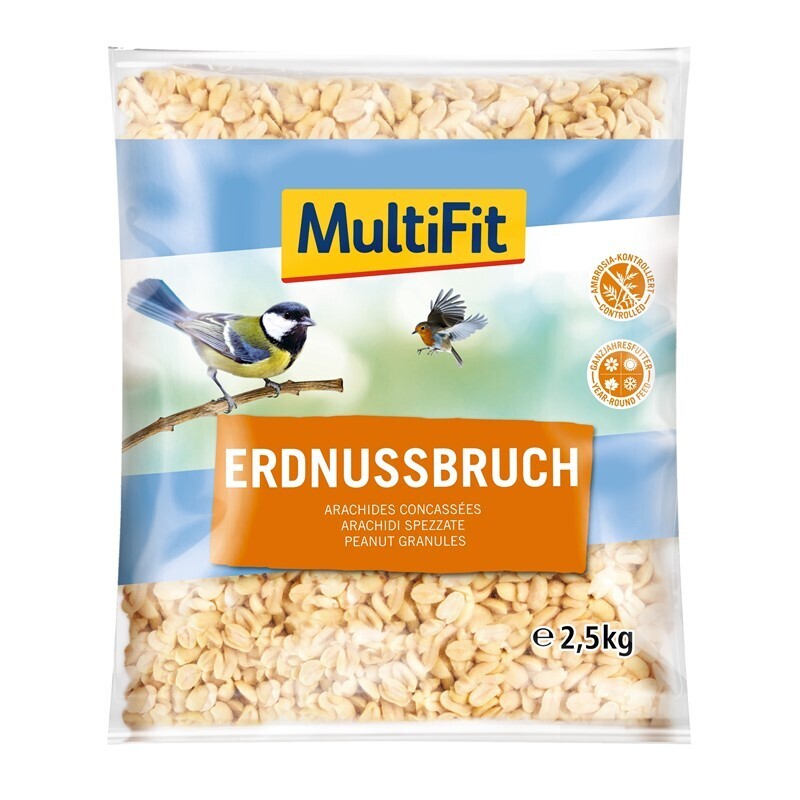 MultiFit Wildvogelfutter MultiFit Erdnussbruch 2,5 kg