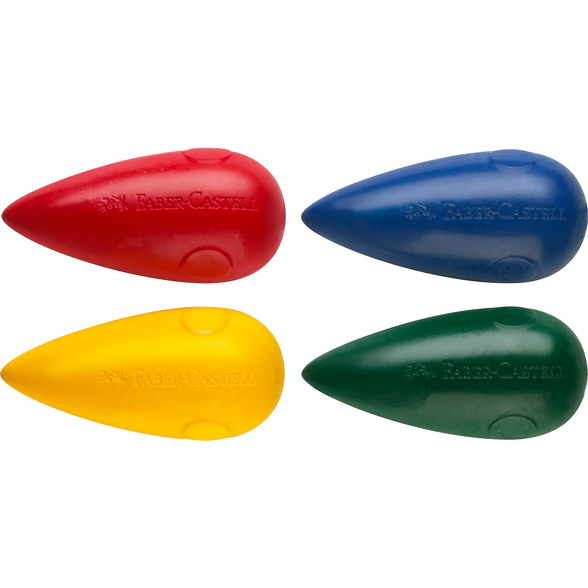 Kleinkind-Wachsmalkreiden, Birnenform, 4 Farben