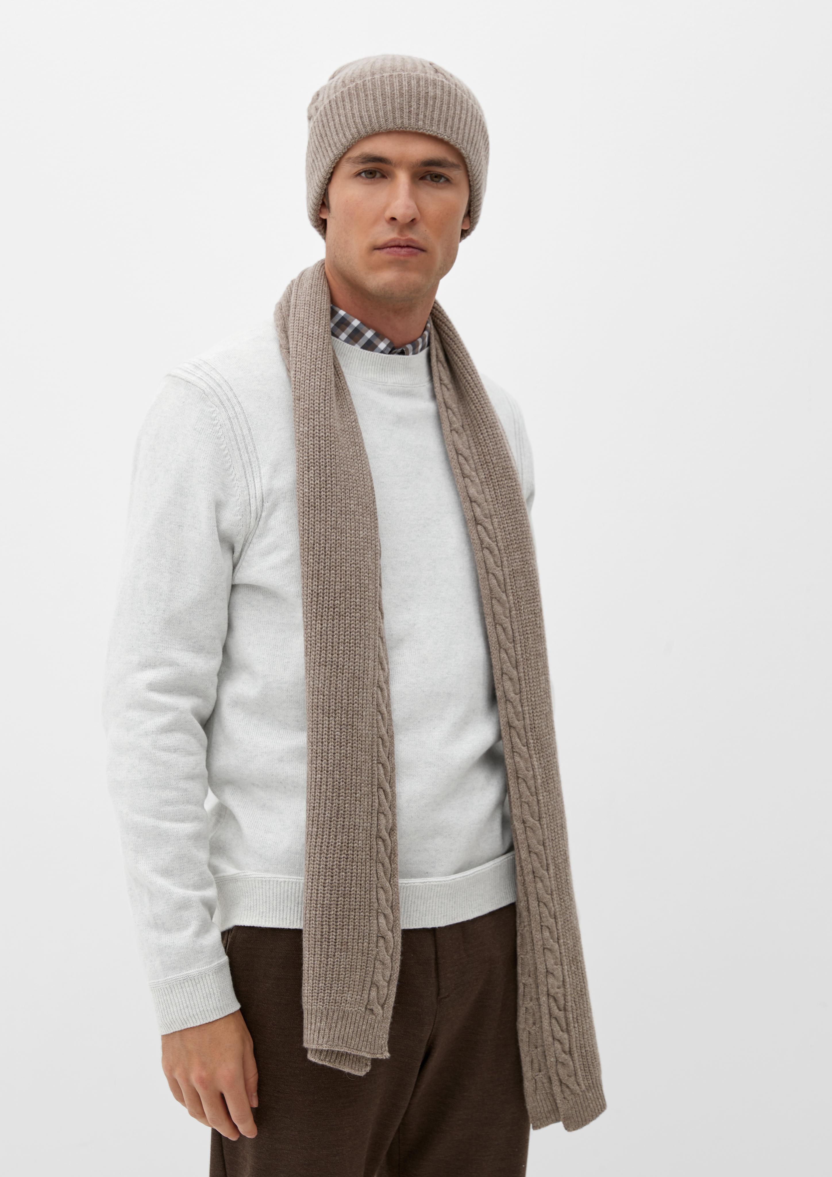 Strickschal aus Wollmix  2125831-86W0