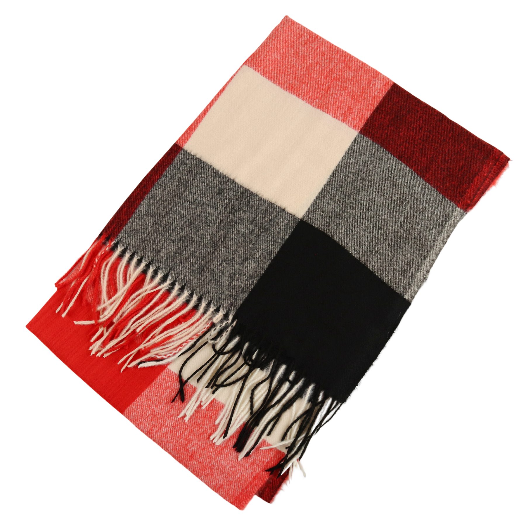 MIRROSI Modeschal weicher und warmer karierter Schal mit Fransen, 70x180cm, (Viele tolle Farboptionen zur Auswahl), Damen Halstuch ideal für Herbst und Winter