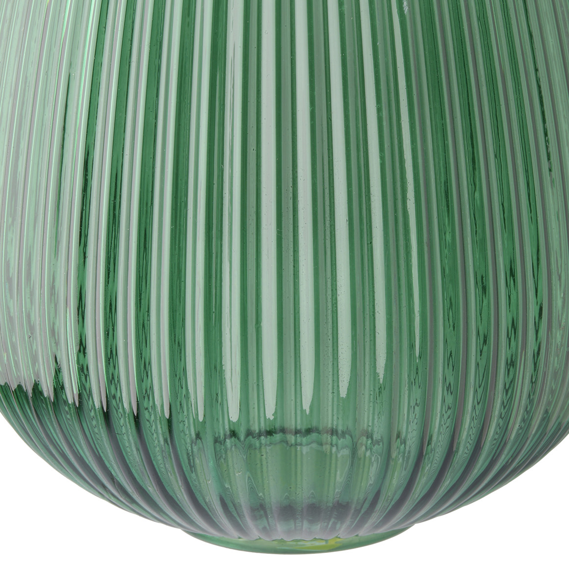 Große Vase in geriffelter Optik