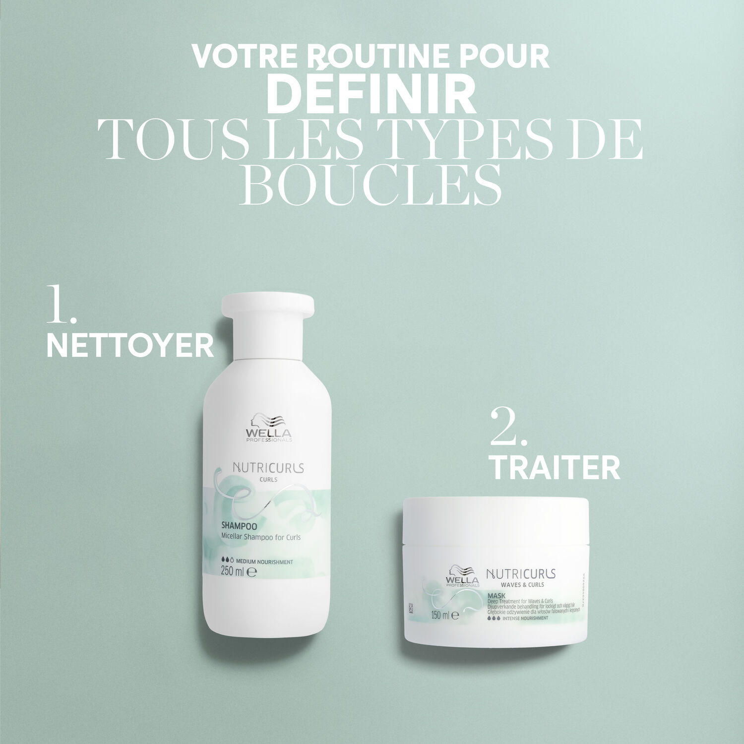 Wella Nutricurls Curls Shampooing Micellaire Cheveux Bouclés