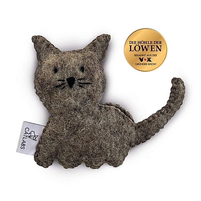 Catlab Baldrian & Catnipspielzeug Catlab S Katzenspielzeug braune Katze mit Katzenminze
