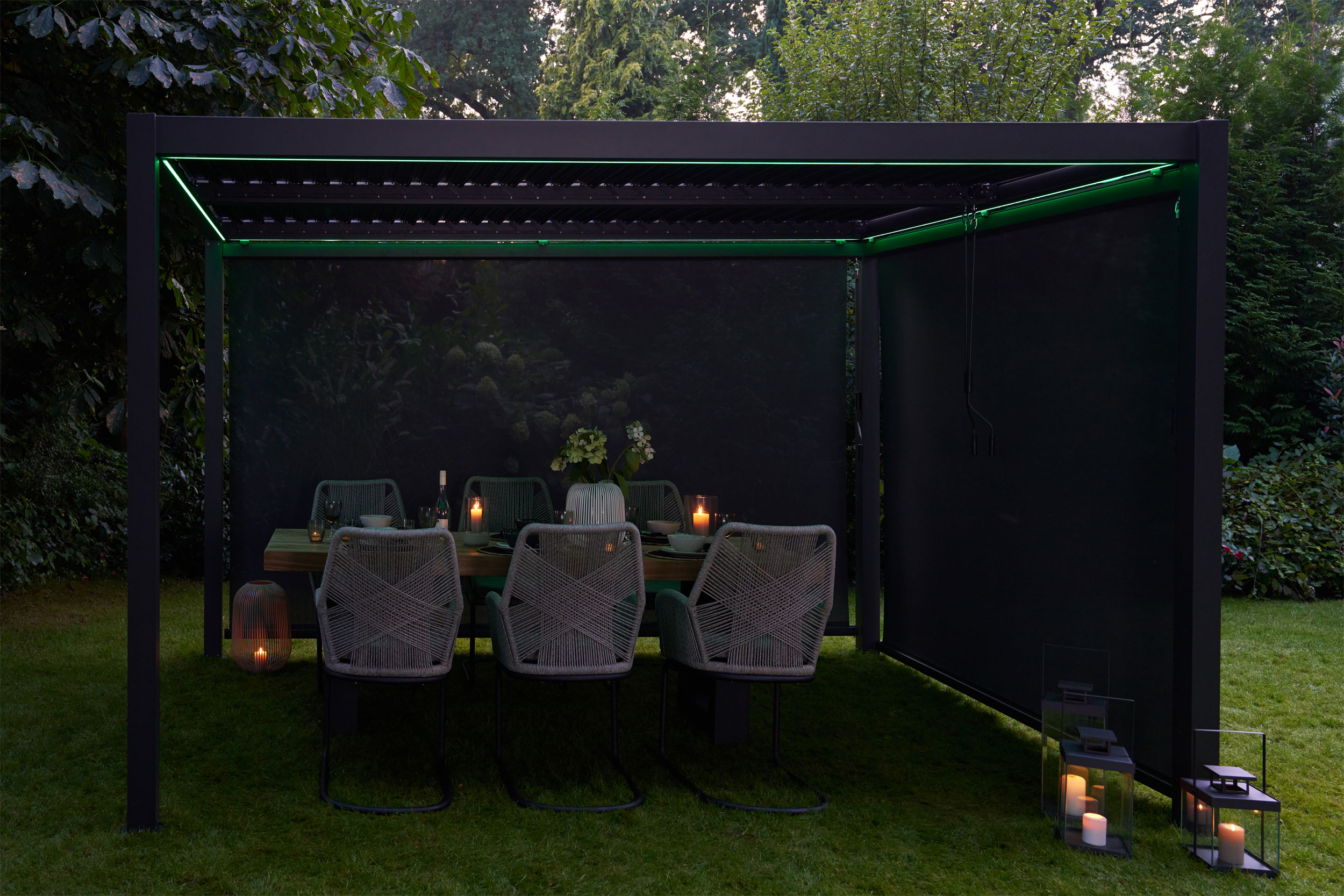OUTDOORGartenpavillon 3x4m Anthrazit