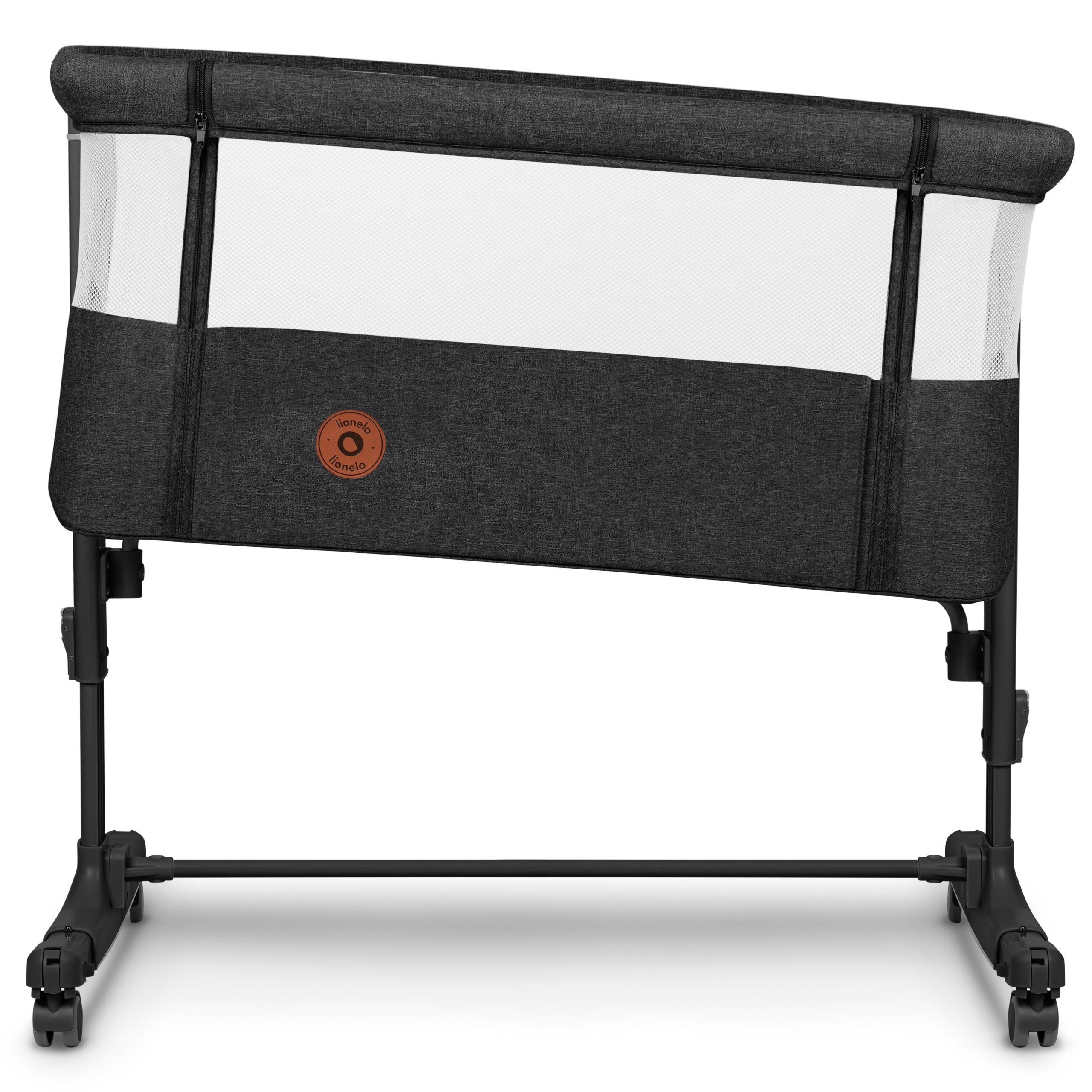 lionelo Baby-Reisebett AURORA, 3-in-1: Beistellbett, Babywiege, freistehendes Babybett
