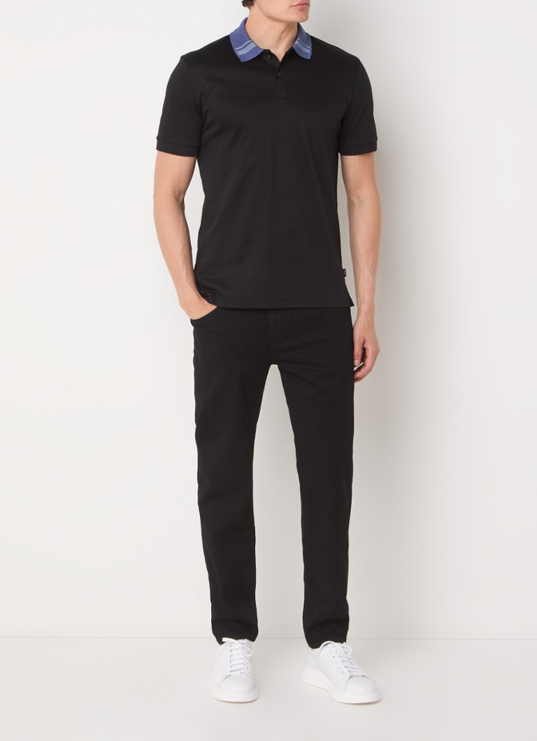 Blugi HUGO BOSS H-Re.Maine slim fit cu efect decolorat
