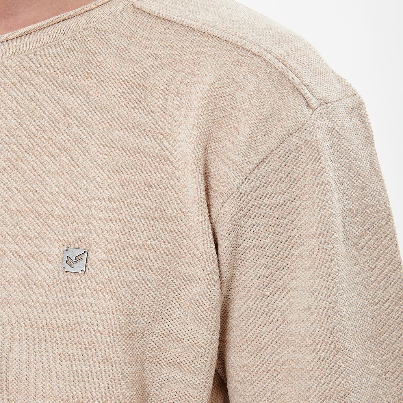 NABEL  Pull beige Homme
