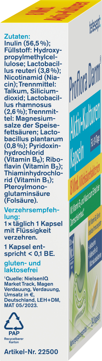 Proflora Darm Aktiv-Kulturen Kapseln 24 St, 12,8 g