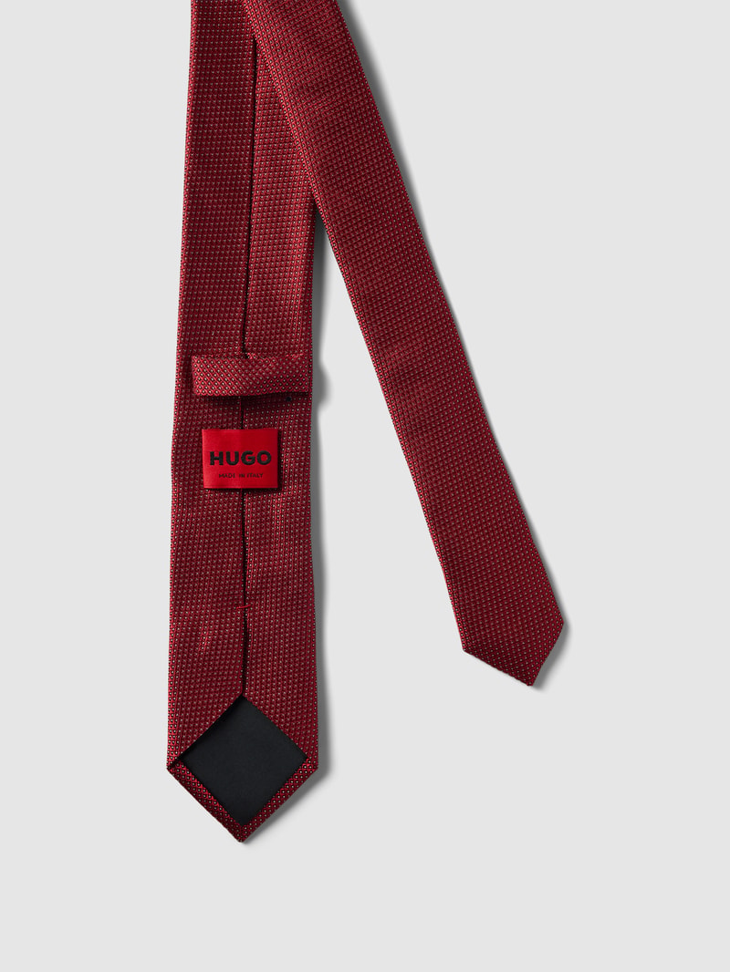 Seidenkrawatte mit Allover-Muster Modell 'Tie' (6 cm) in rot