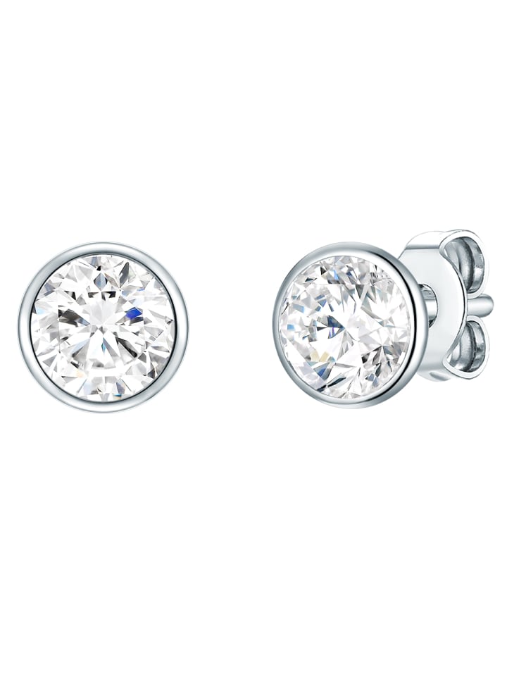 Eastside NY Ohrstecker Edelstahl Zirkonia weiß in silber günstig kaufen 7