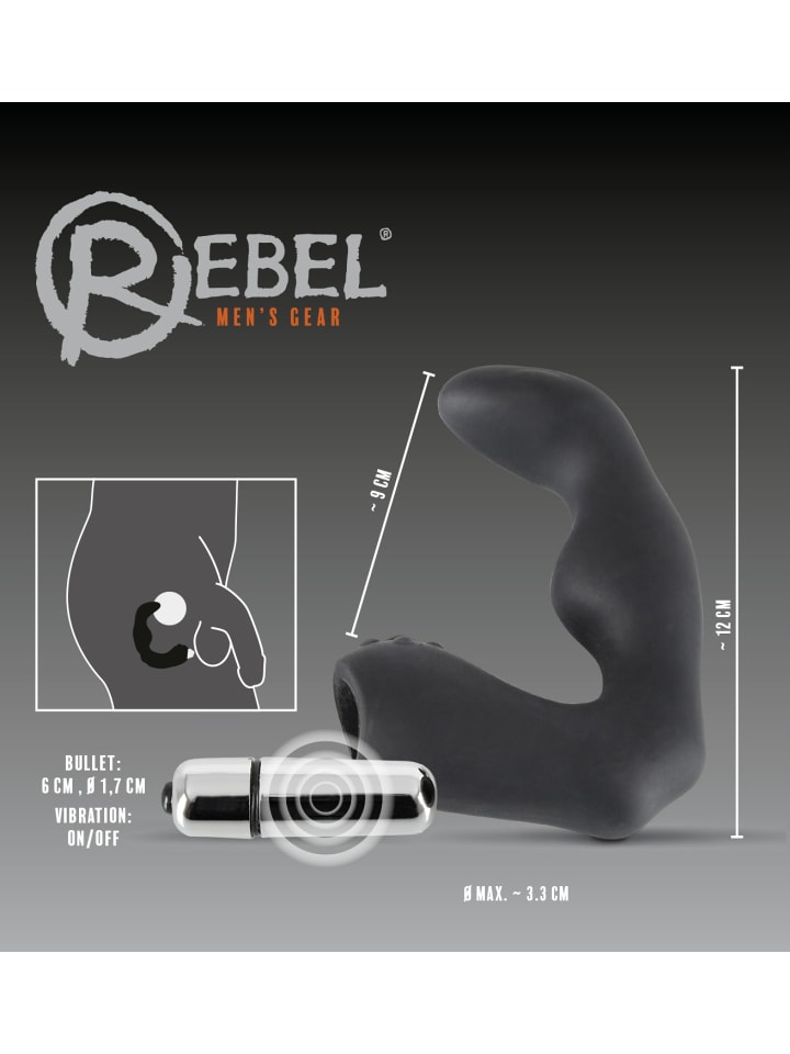 Rebel Prostata-Vibrator Prostata-Vibrator in schwarz günstig kaufen 12