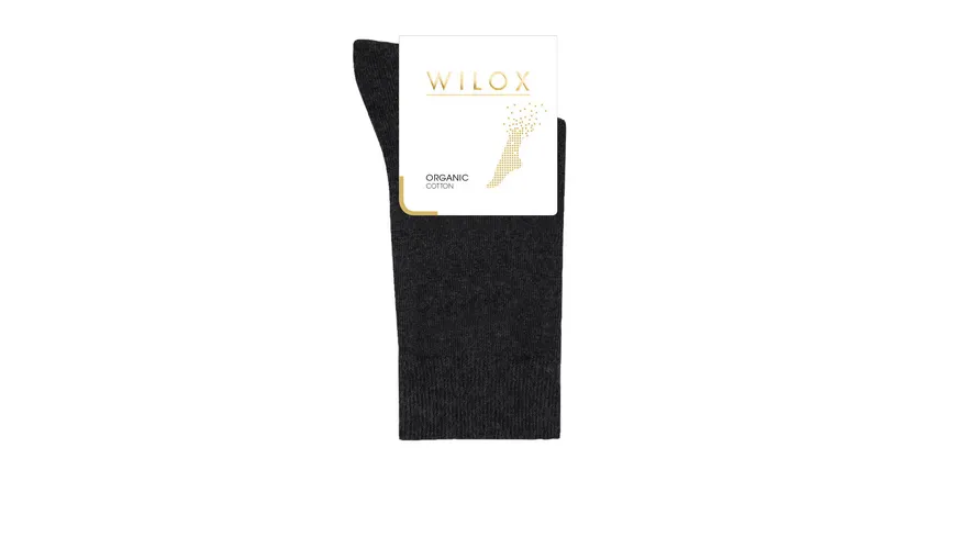 WILOX Damen Socken ORGANIC COTTON schwarz