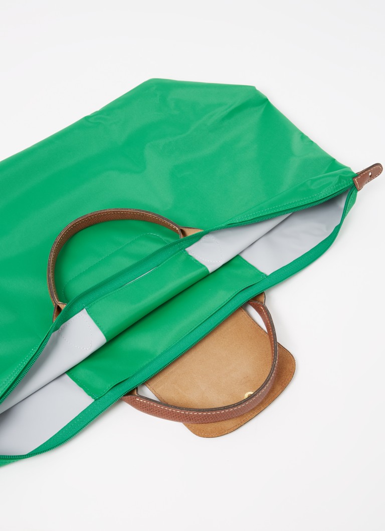 Geantă de weekend Longchamp Le Pliage Original cu detalii din piele