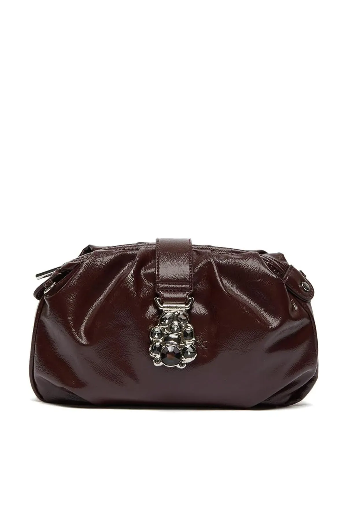 Liu Jo  Clutch-Tasche für Damen, abnehmbarer Schultergurt, einfarbig, mit Logo, Magnetverschluss