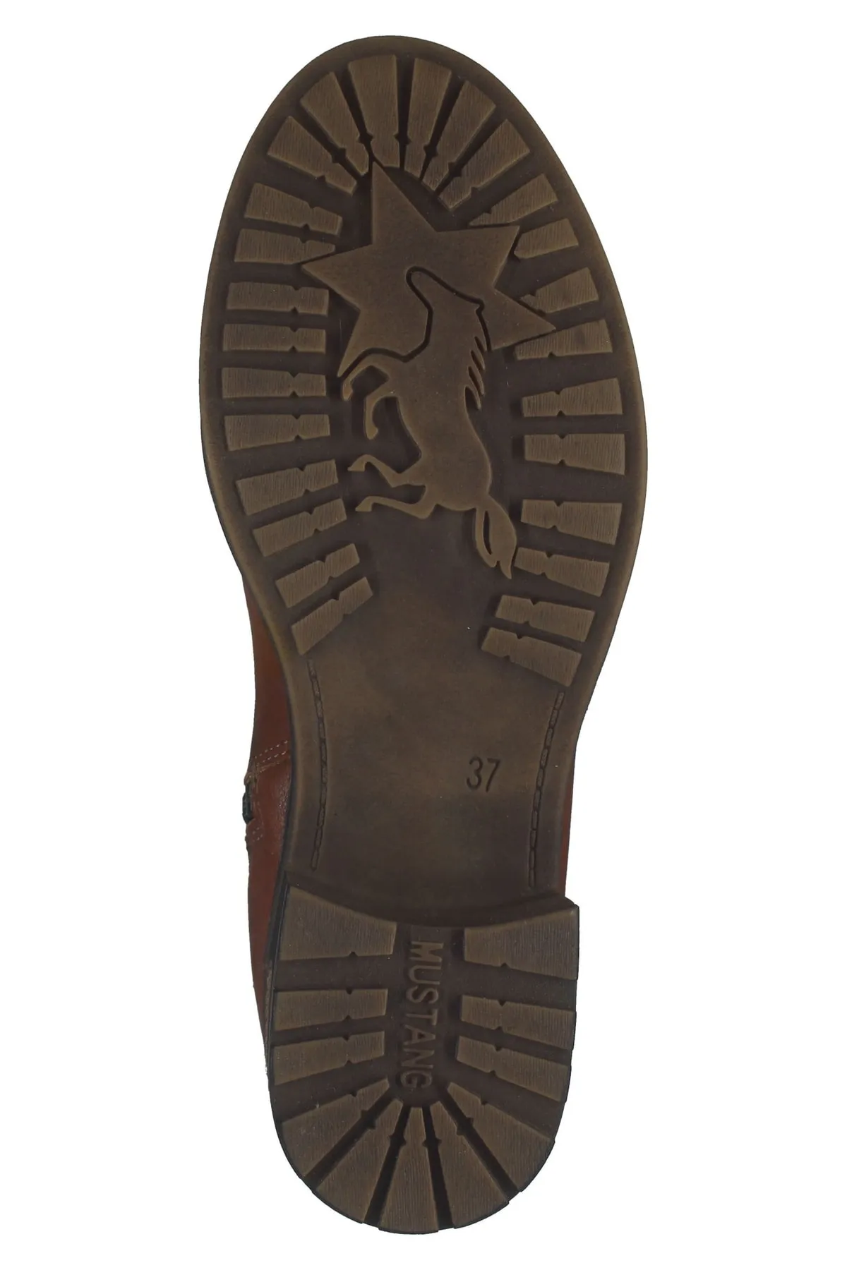 Mustang  Stiefelette - Braun - Blockabsatz