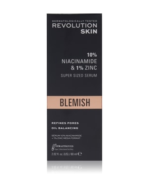 REVOLUTION SKINCARE 10% Niacinamide + 1% Zinc Blemish & Pore Refining Serum Gesichtsserum-60 ml
