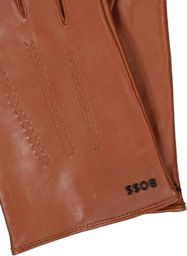 BOSS Black, Handschuhe, Lammleder, terracotta