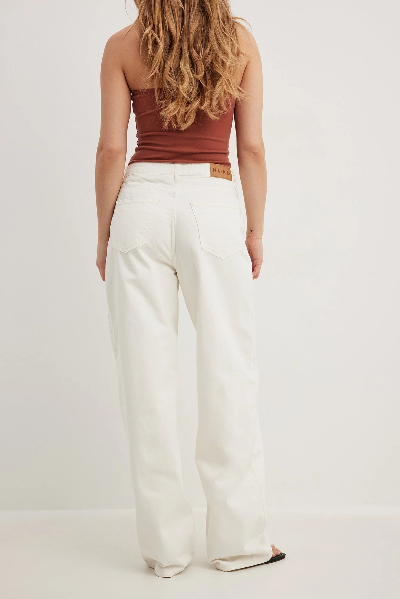 Lockere Jeans mit mittlerer Taille