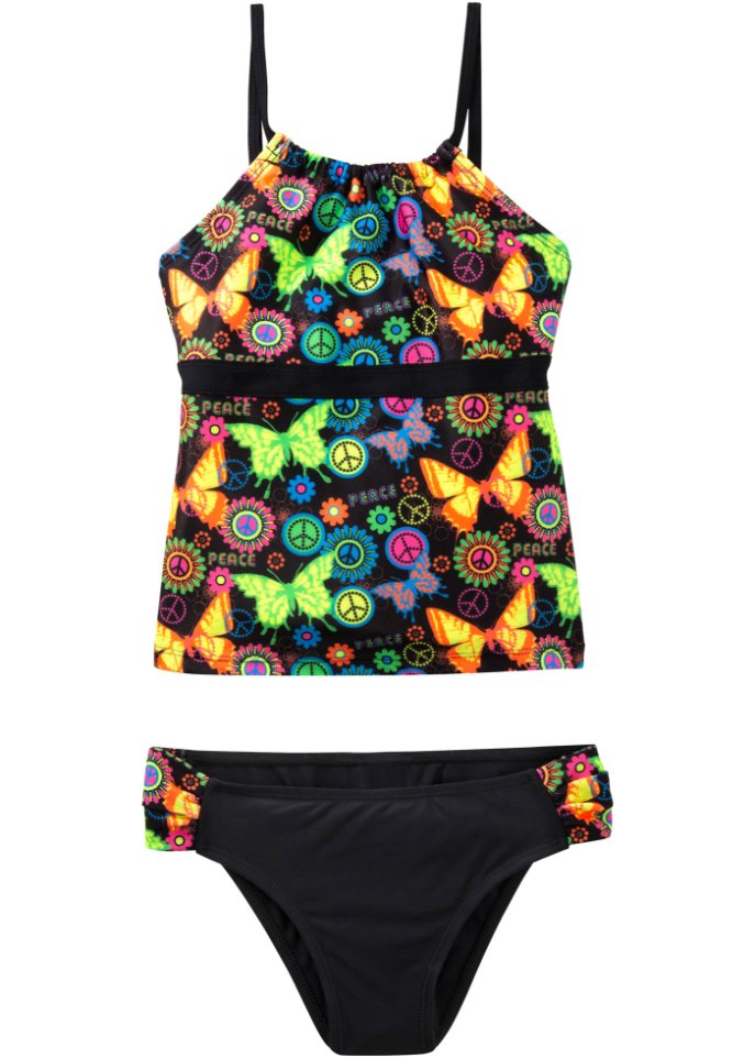 Mädchen Tankini aus recyceltem Polyamid (2-tlg. Set)