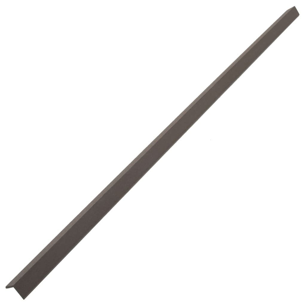 Teppichboden Winkelleisten 5 Stk. WPC 170 cm Dunkelbraun, vidaXL, Höhe: 4.5 mm