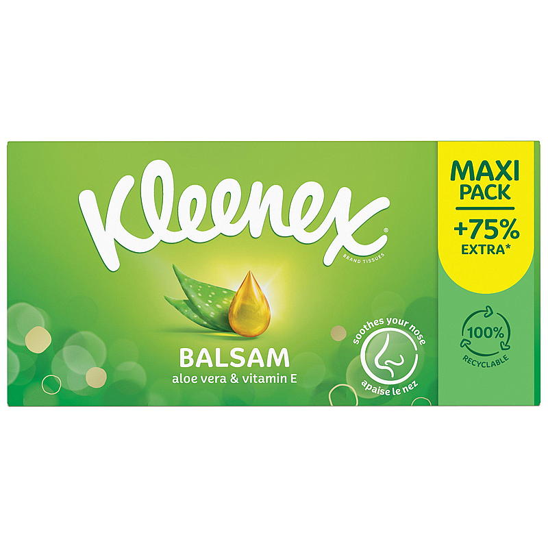 Kleenex Lommetørkle i boks 112 stk Kleenex balsam