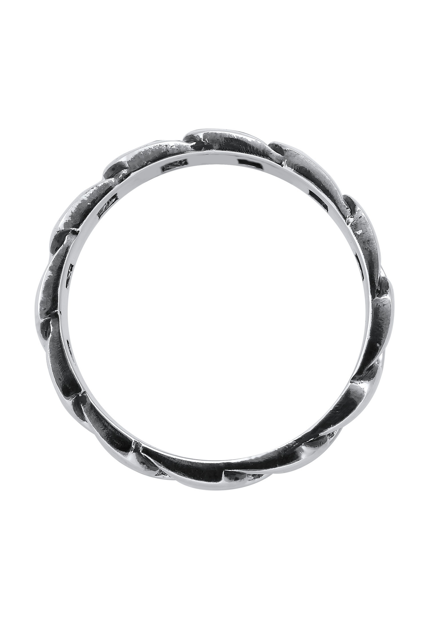 KUZZOI Ring Herren Chunky Chain Look Kette Glieder 925 Silber
