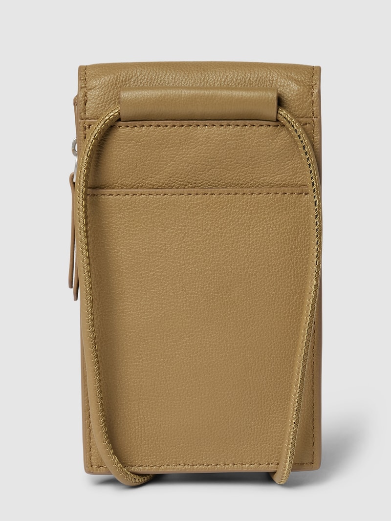 Handytasche aus Leder in schlamm