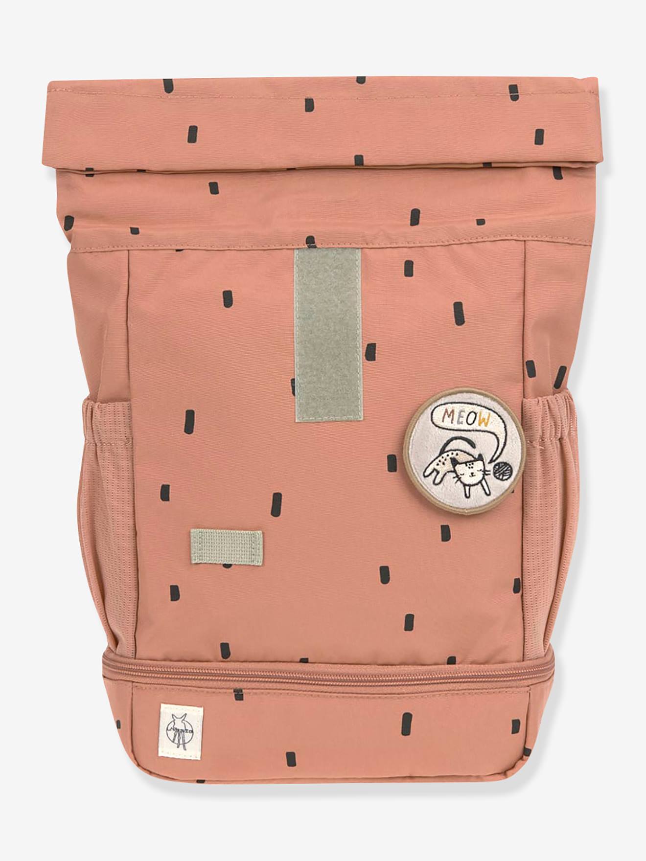 Mini sac à dos LÄSSIG Rolltop Happy Prints caramel