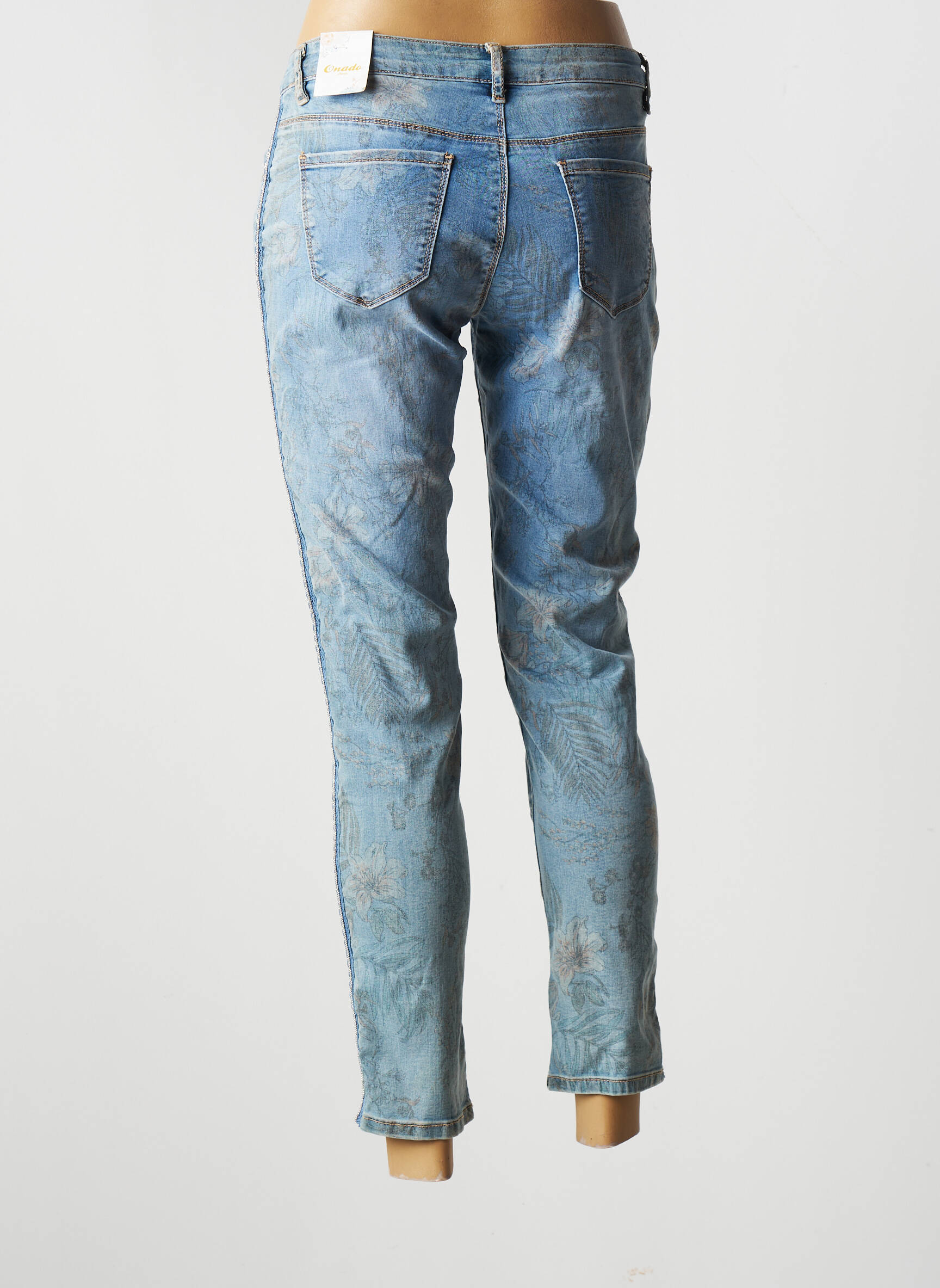 Onado Jeans Coupe Slim Femme couleur bleu