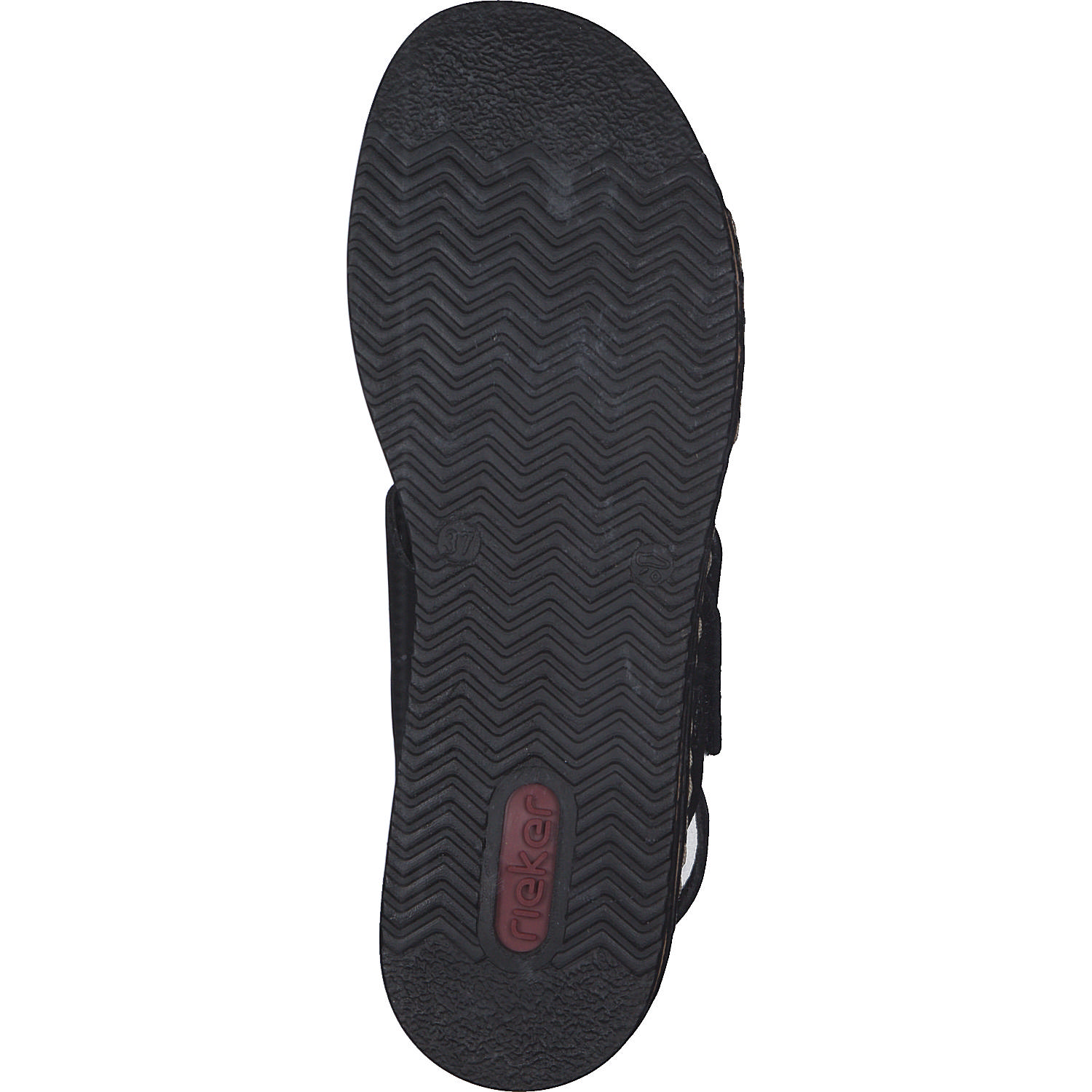 Rieker 62950, Keilsandaletten, Damen, Schwarz
