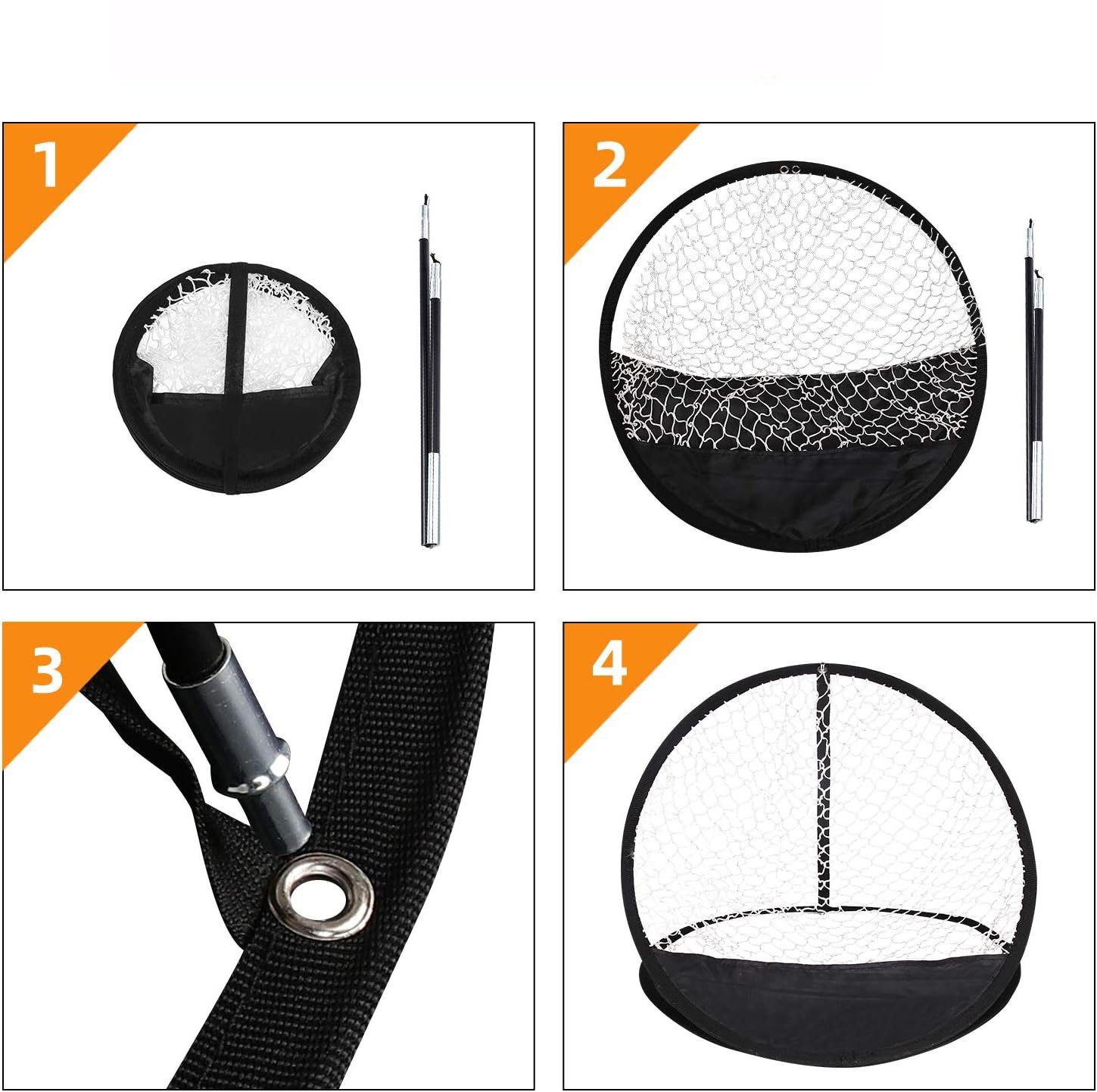 ZanMax Golfnetz Golf-Trainingsnetz, zusammenklappbares Chipper-Pop-up-Netz (1-St)