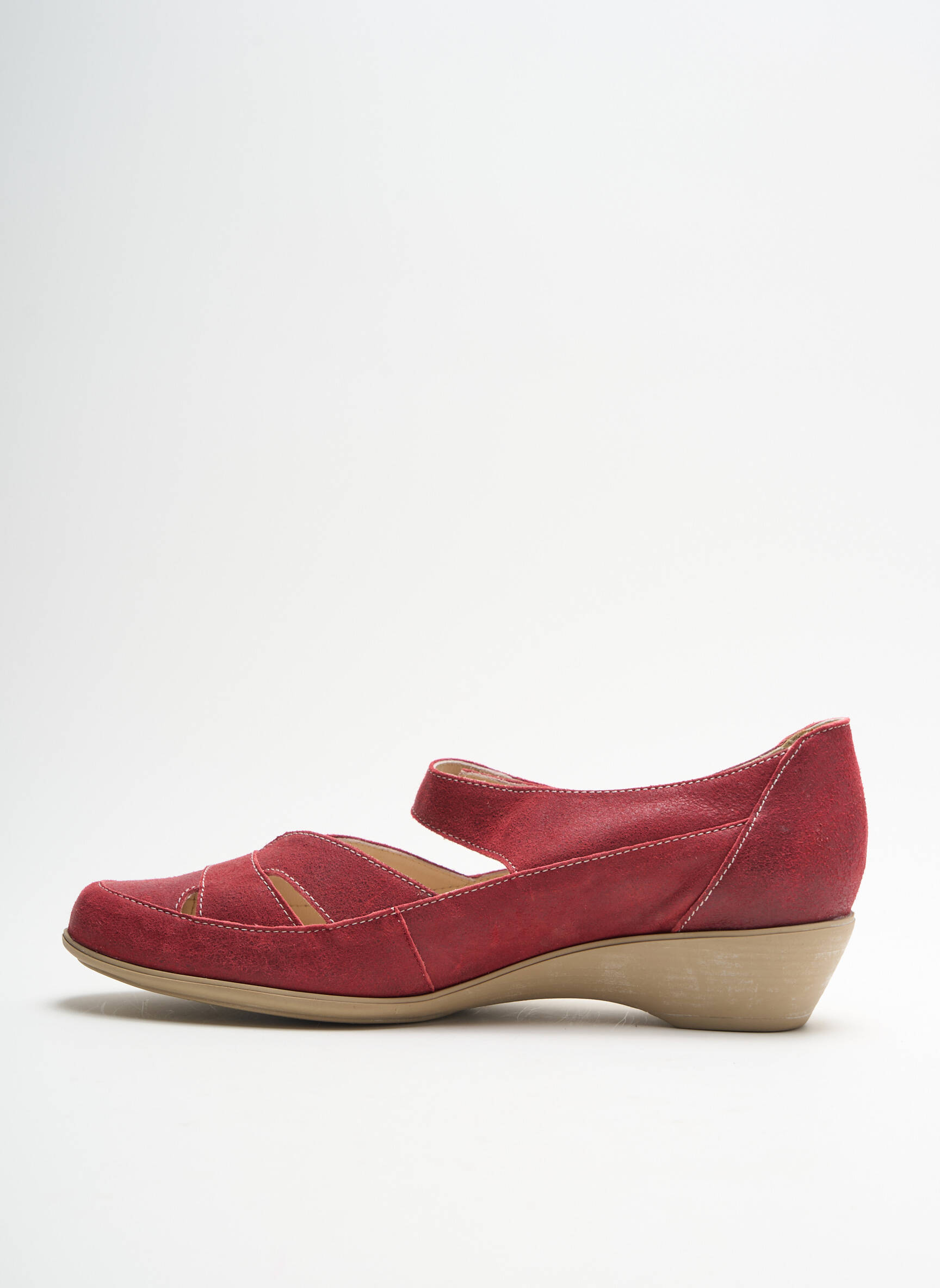 Ombelle Sandales Nu Pieds Femme couleur rouge