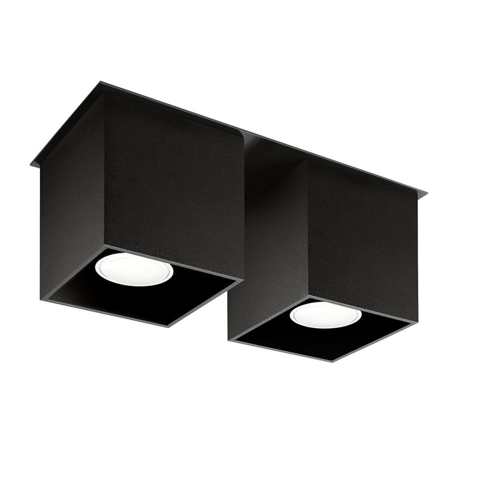 etc-shop LED Einbaustrahler, Leuchtmittel nicht inklusive, Deckenstrahler modern Designer Küchenlampen Strahler 2 flammig