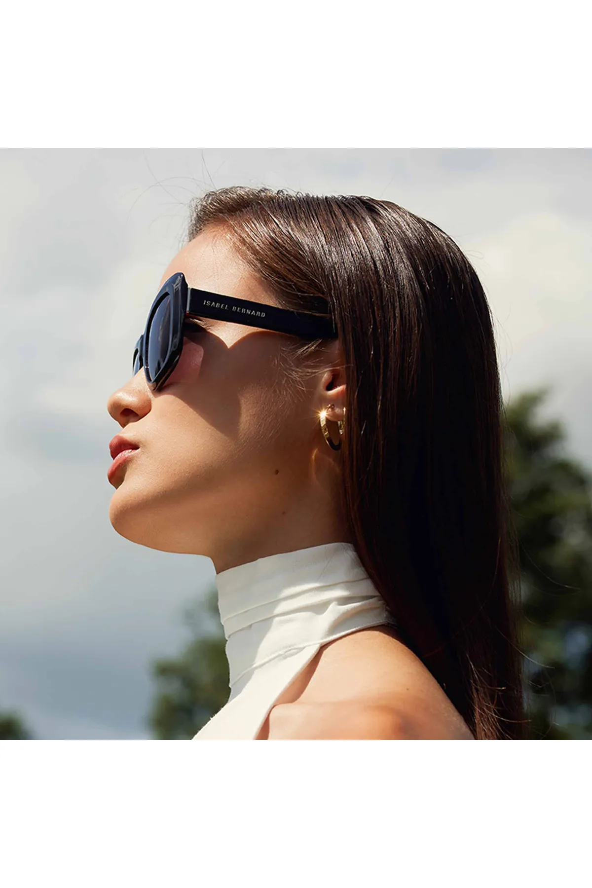 Isabel Bernard  La Villette Damen Sonnenbrille Schwarz Ib400003-01-01