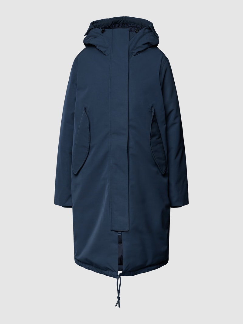 Jacke mit Kapuze Modell 'ALBURY' in dunkelblau