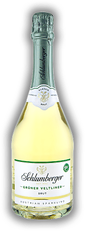 Schlumberger Grüner Veltliner Brut Klassik Schlumberger Grüner Veltliner Brut Klassik Eine reinsortige Cuvée mit der typischen Charakteristik der österreichischen Weißwein-Leitsorte in Bio Qualität 0,75	 Liter - Vol 12%