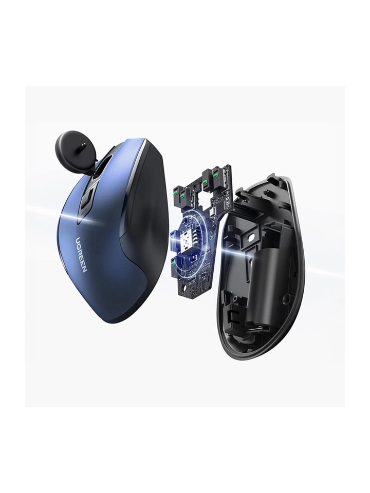 Ugreen PC-Maus - kabellose optische Maus USB 2,4 GHz / Bluetooth 5.0 in Blau günstig kaufen onesize
