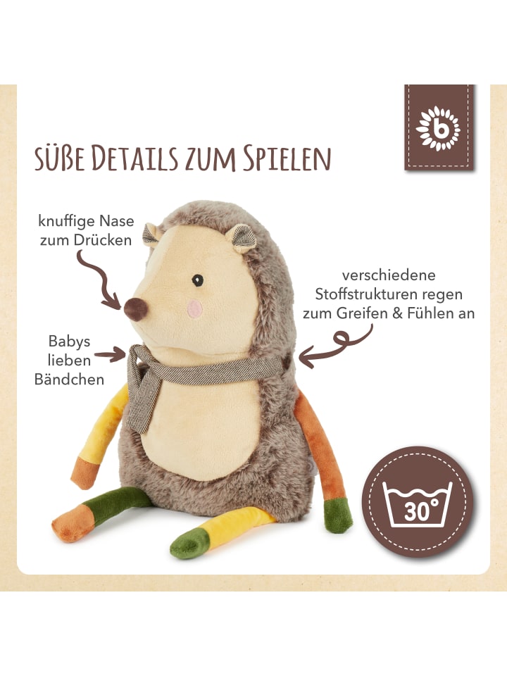 Bieco Spielwaren Plüsch Kuscheltier Igel in Braun günstig kaufen onesize