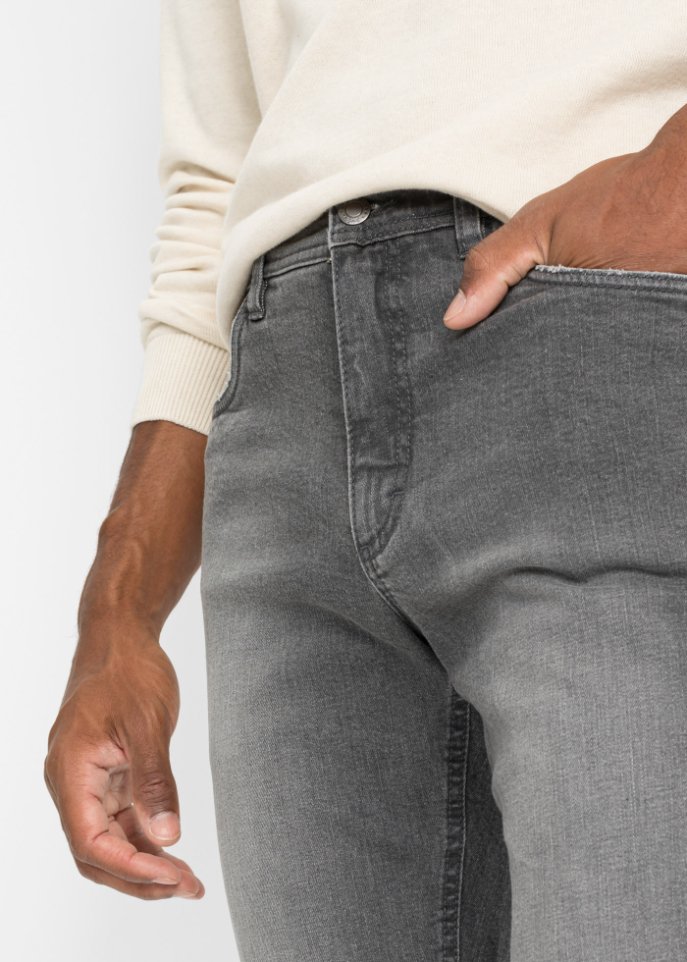 Regular Fit Stretch-Jeans mit Komfortschnitt, Straight