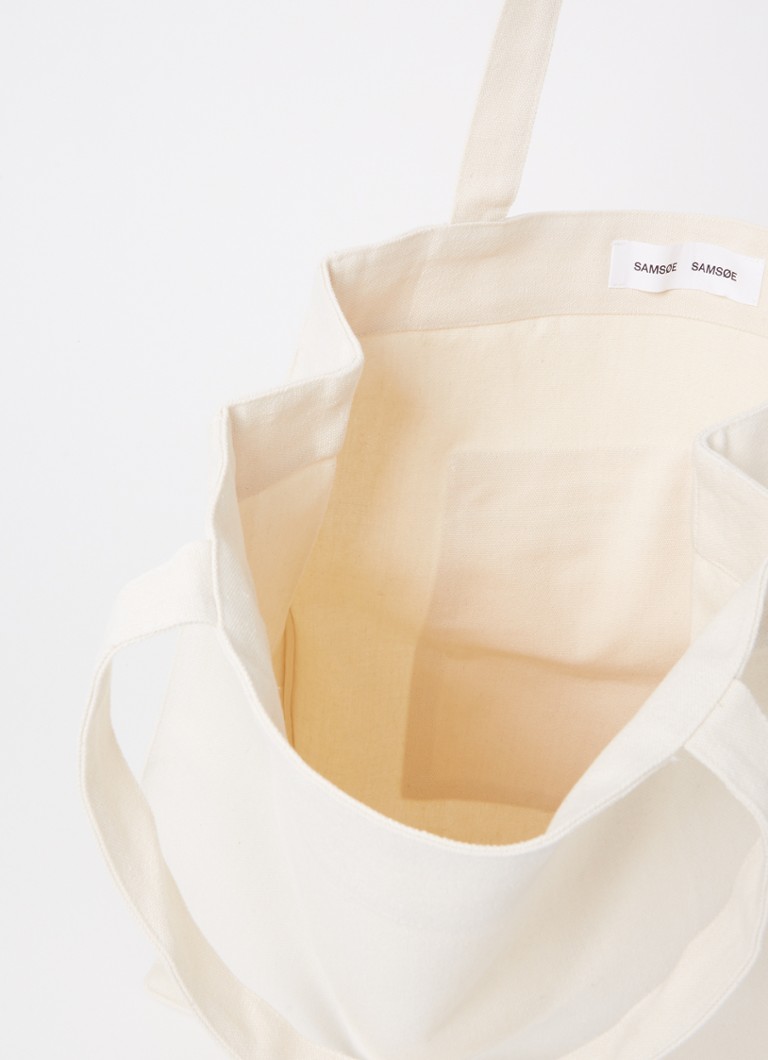 SAMSØE SAMSØE Luca shopper laget av lerret med logotrykk