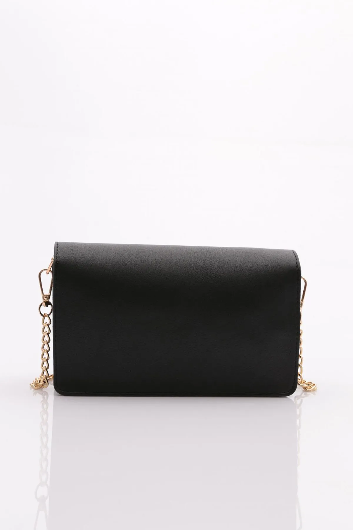 DGN  045 Mini Umhängetasche für Damen - Schwarz Matt