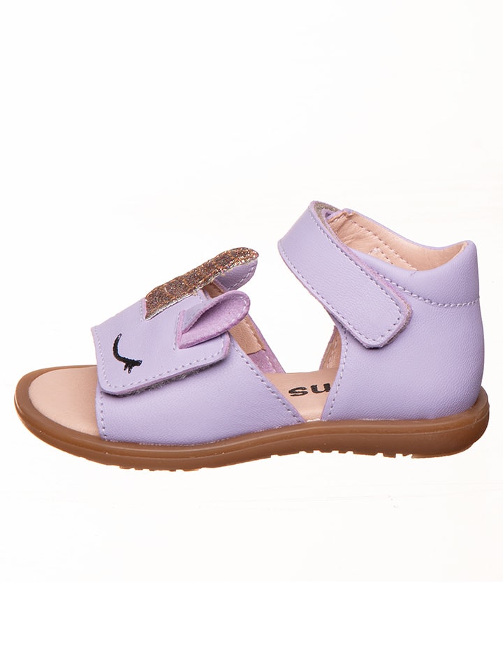 kmins Leder-Sandalen in Lila günstig kaufen