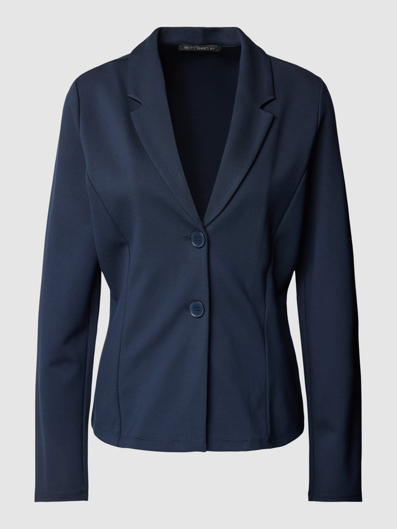 Blazer mit Reverskragen in marineblau