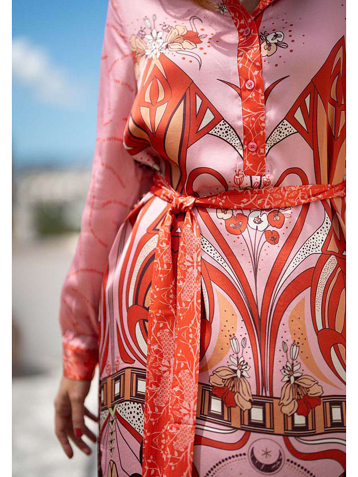 miss goodlife Kleid in Rot/ Rosa günstig kaufen