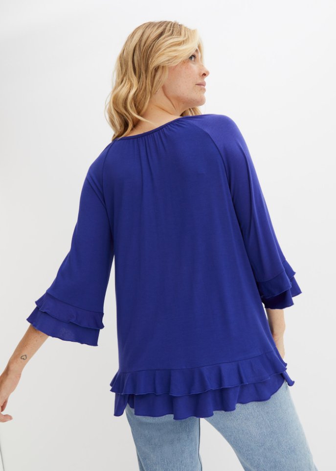 Shirt-Tunika mit Blumendruck