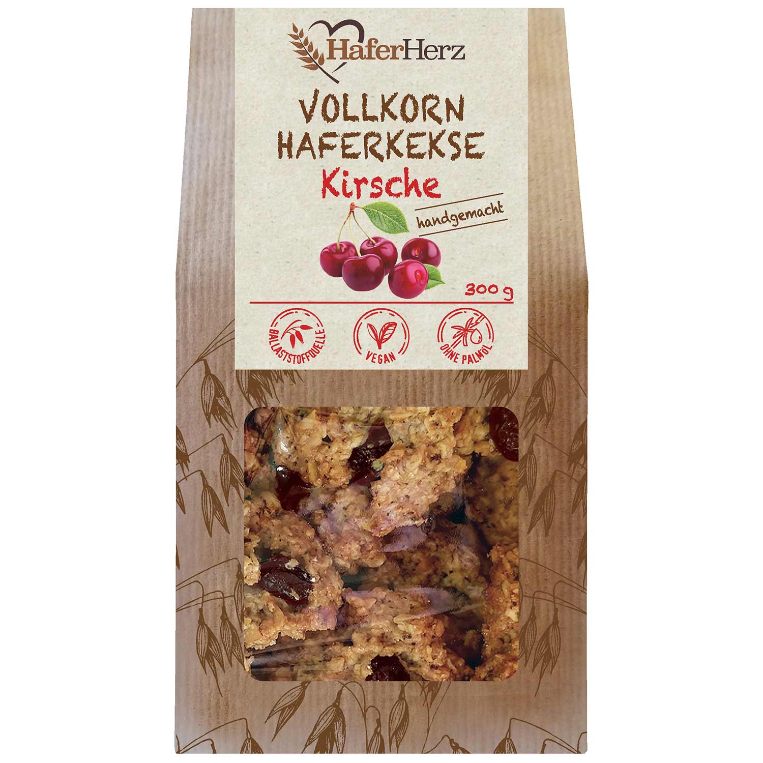 HaferHerz Haferkekse Kirsche 300g