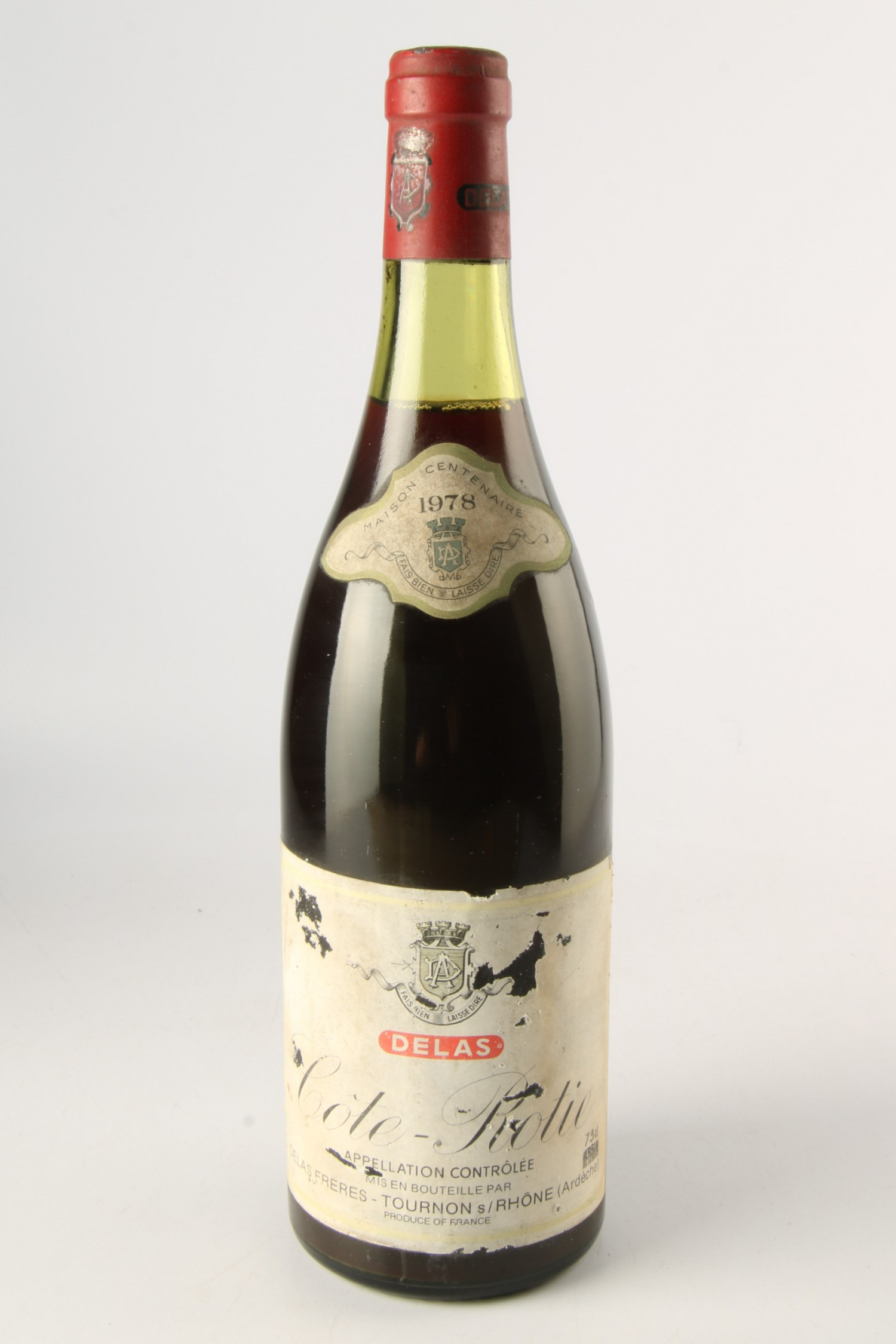 Vin 1978 DELAS 1978, Côte Rotie. Vin ancien - SoDivin