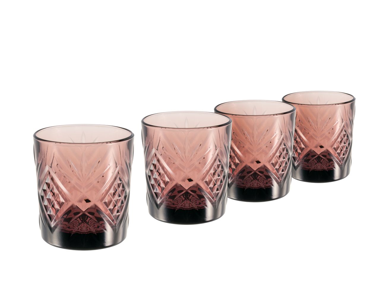 CreaTable EUGENE 4-er Whiskyglas 30 cl violett
