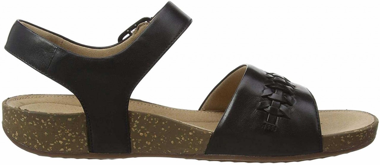 CLARKS Keilsandalen schwarz